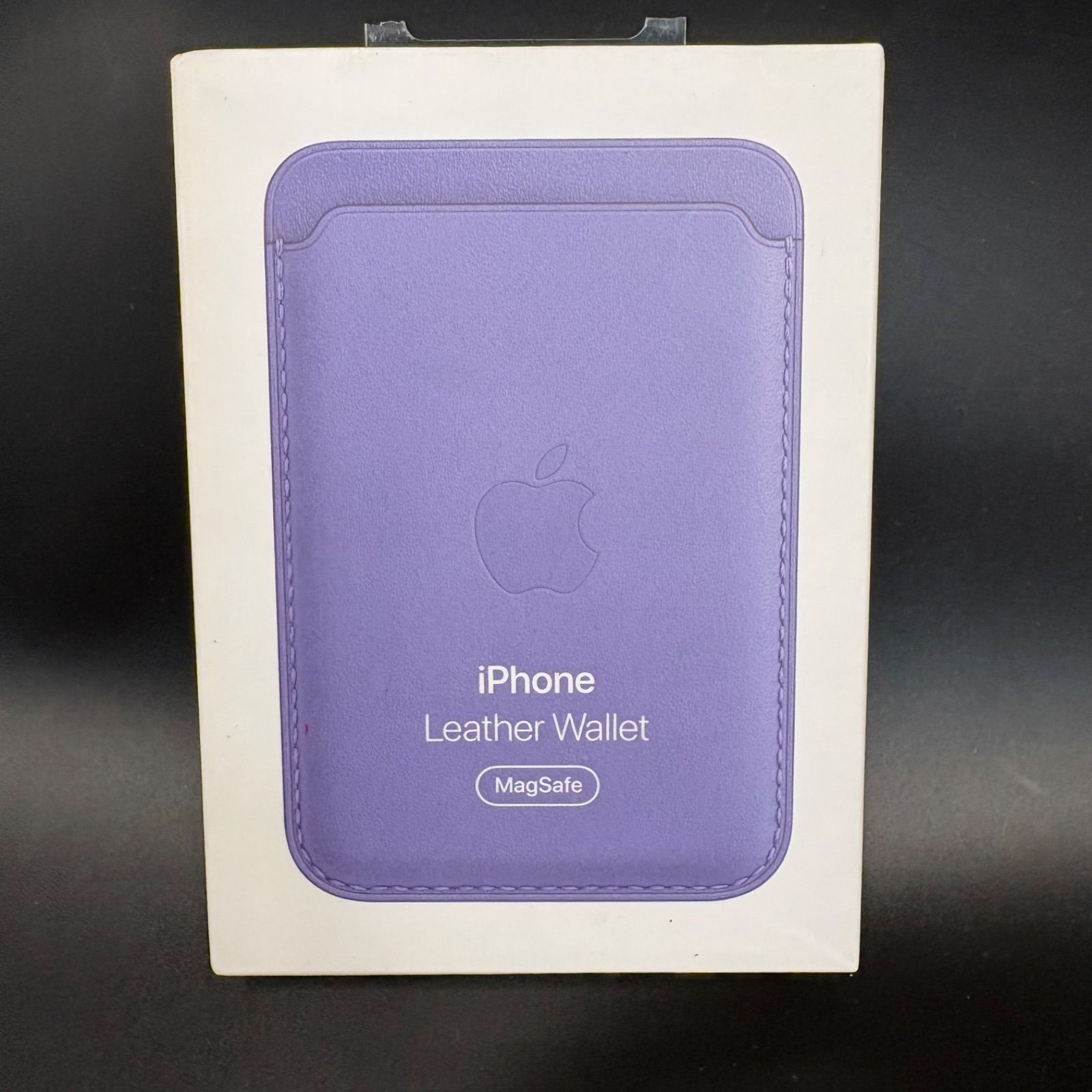 【未使用品】Apple純正　iPhone Leather Wallet Wisteria Magsafe アップル　レザー　ウォレット ウィステリア　MM0W3FE　413-26