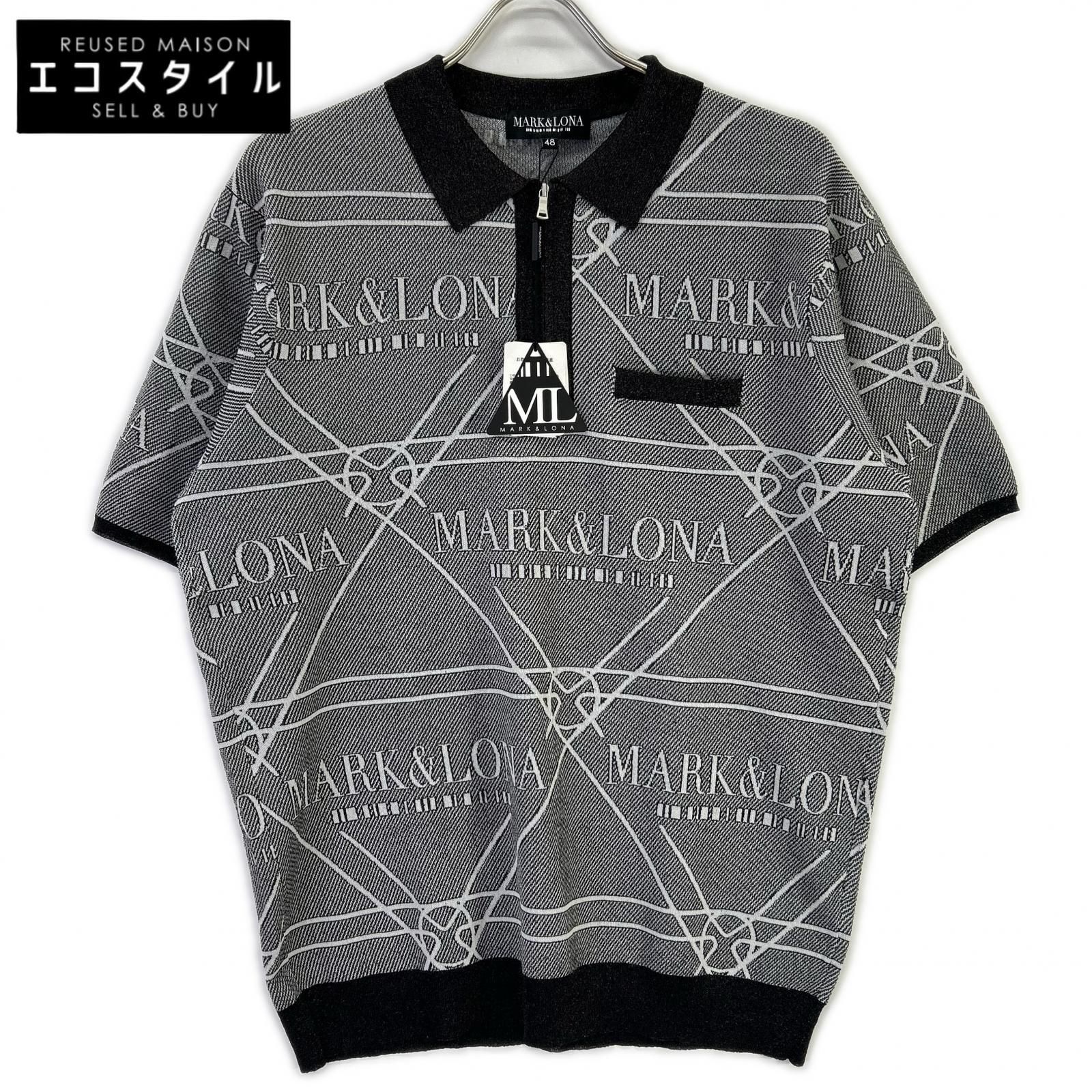 MARK&LONA　マークアンドロナ　26年製 MCM-6A-AB53 Jacquard-knit ポロシャツ　48
