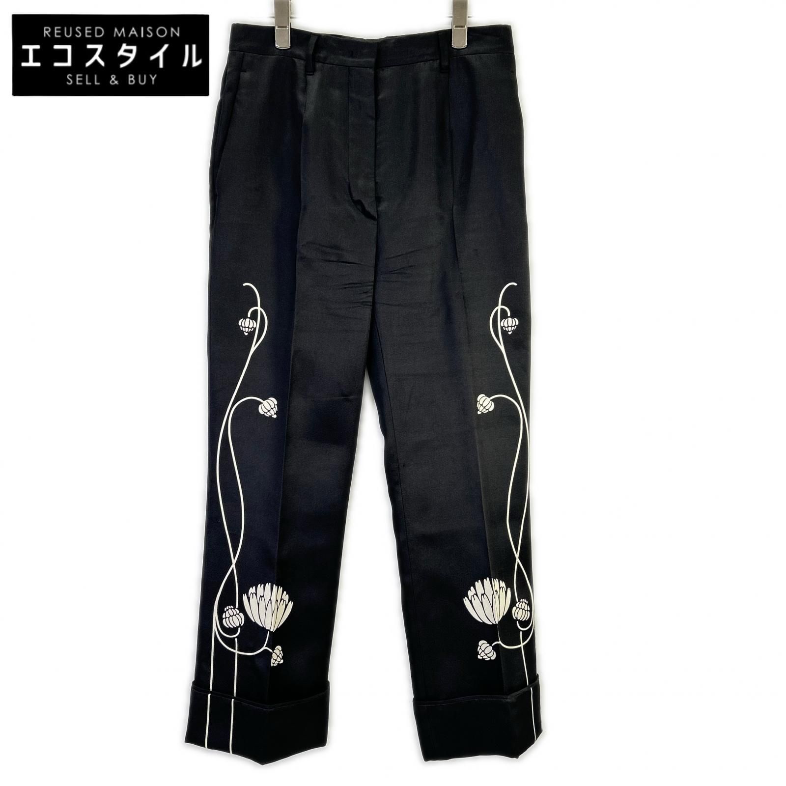 PRADA　プラダ　P205E S202 1XZY ウォーター リリー プリント シルク パジャマ　36S