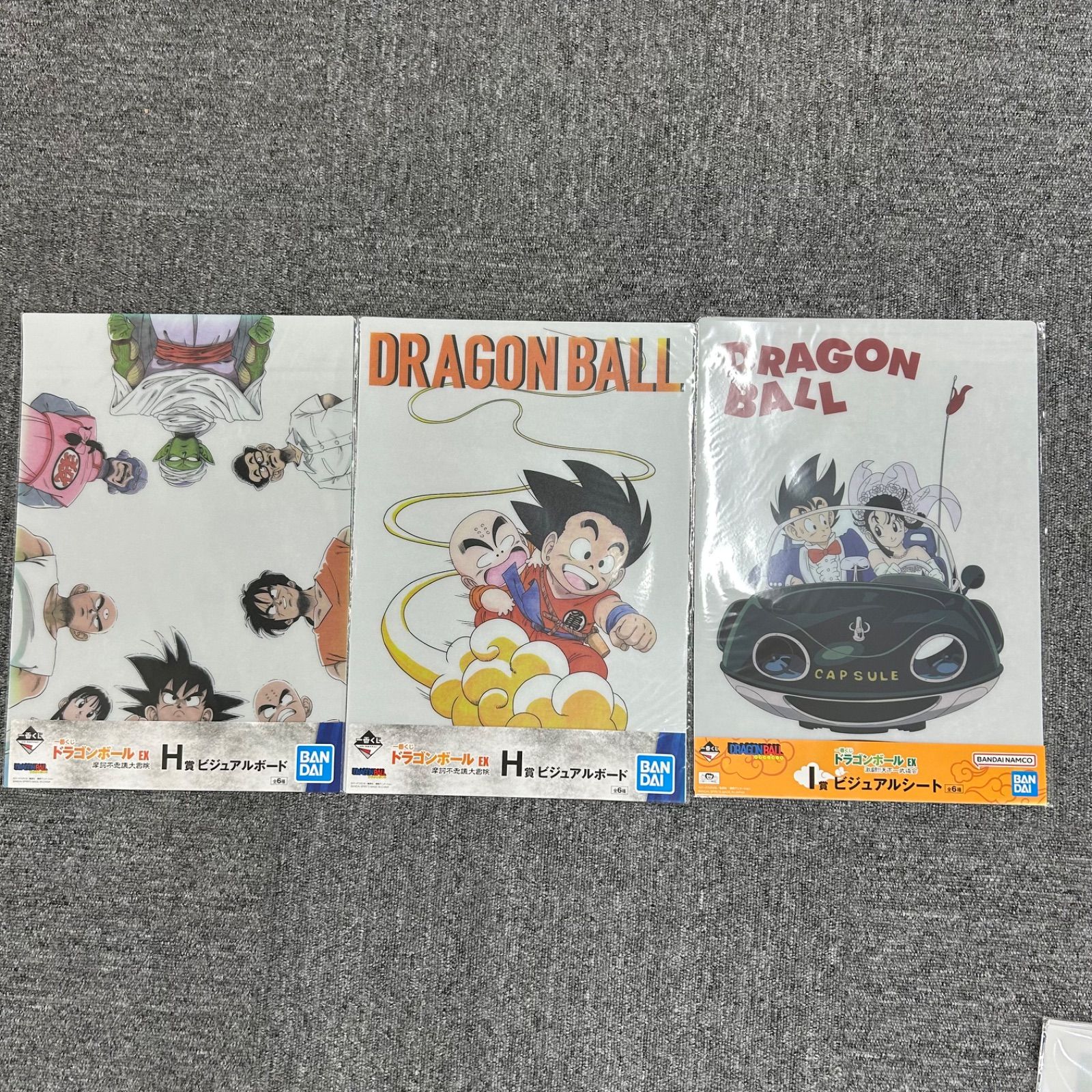 ドラゴンボール　一番くじ　ビジュアルシート　まとめ売り 一番くじ ドラゴンボール ASSEMBLE COLLECTION ～孫悟空少年期編～｜一 クリアファイル