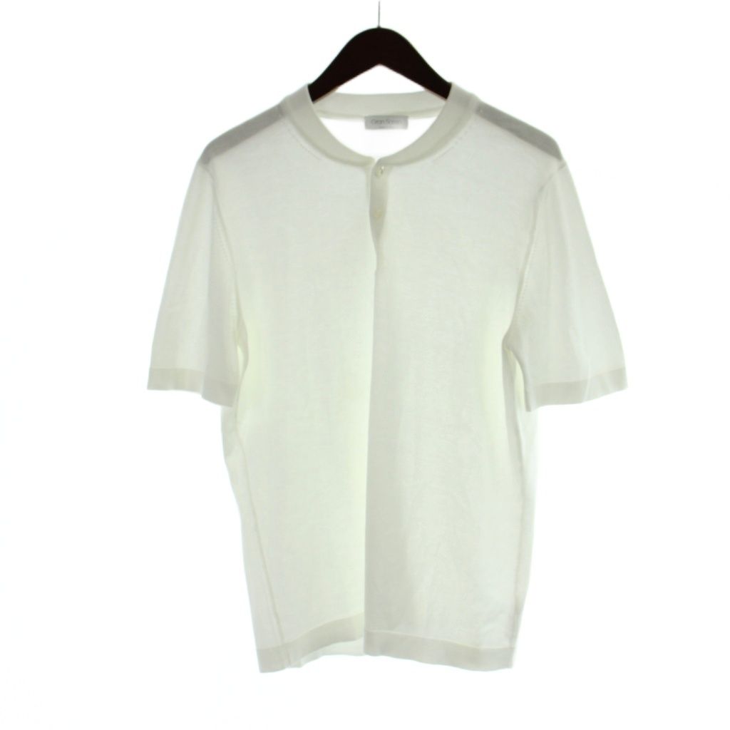 グランサッソ GRAN SASSO Tシャツ カットソー 半袖 ヘンリーネック 白 ホワイト ■GY69 /MQ