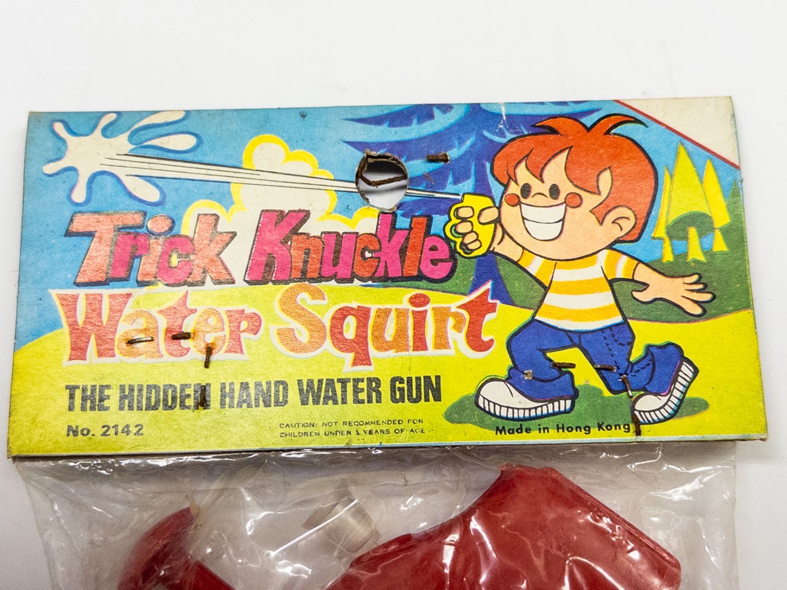 未開封】昭和レトロ Trick Knuckle Water Squirt 水鉄砲 香港製 デッド