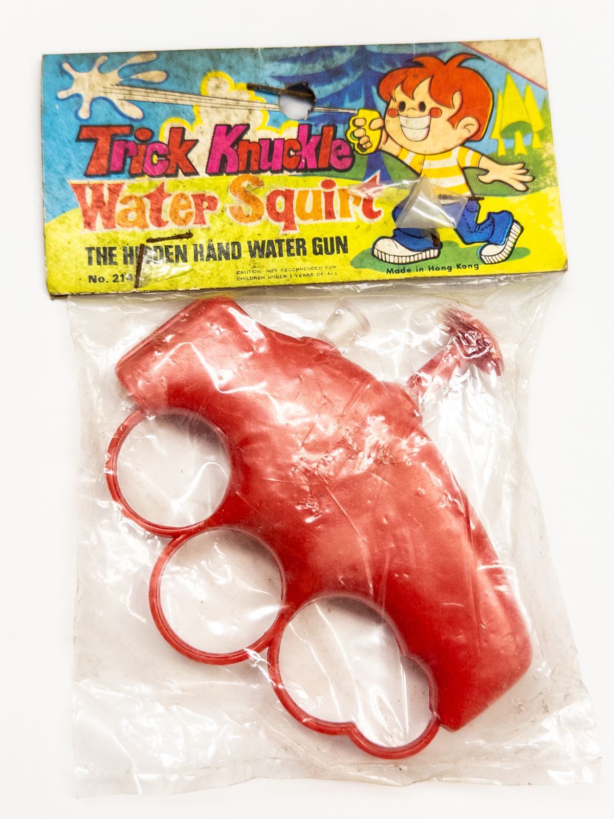 未開封】昭和レトロ Trick Knuckle Water Squirt 水鉄砲 香港製 デッド
