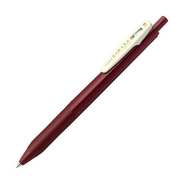 (まとめ) ゼブラ ゲルインクボールペンサラサクリップ 0.5mm レッドブラック JJ15-VRB 1本 〔×100セット〕