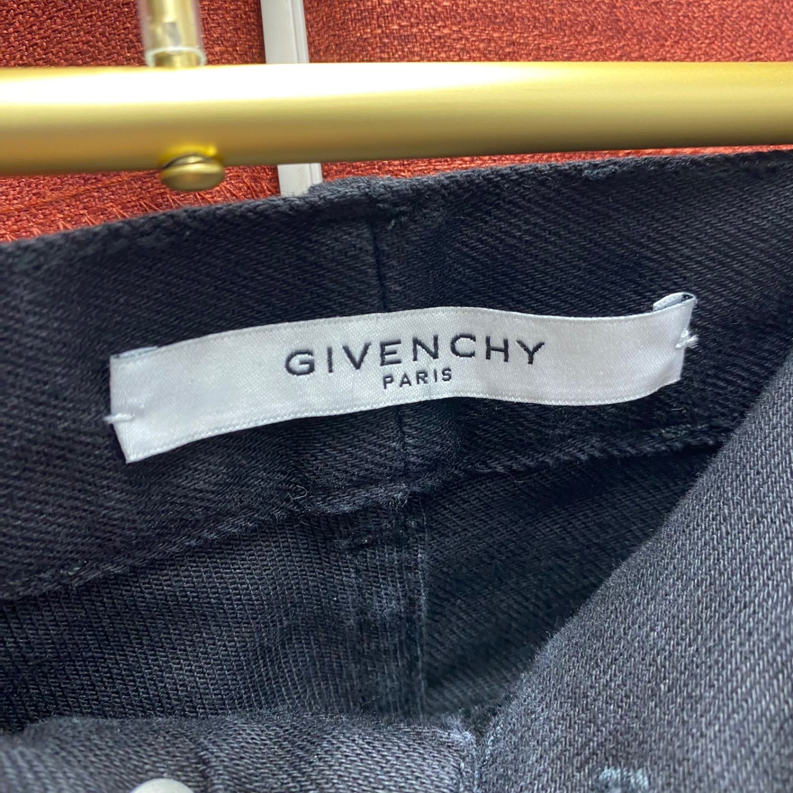 GIVENCHY ジバンシー ジバンシィ ロゴテープ パンツ スキニーパンツ 
