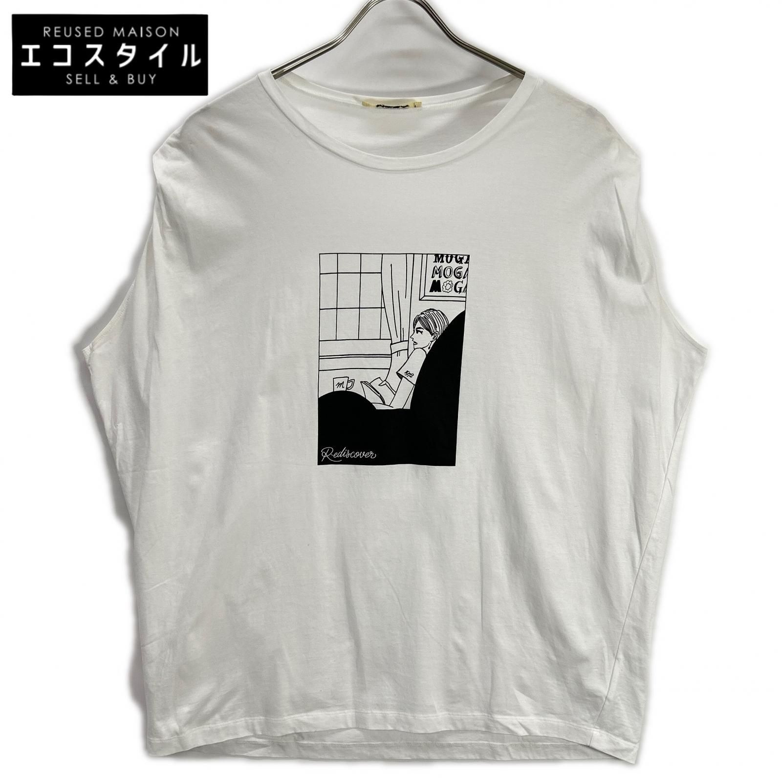 MOGA　モガ　×SHOGO SEKINE ホワイト B0257ZUB230 プリントTシャツ　F