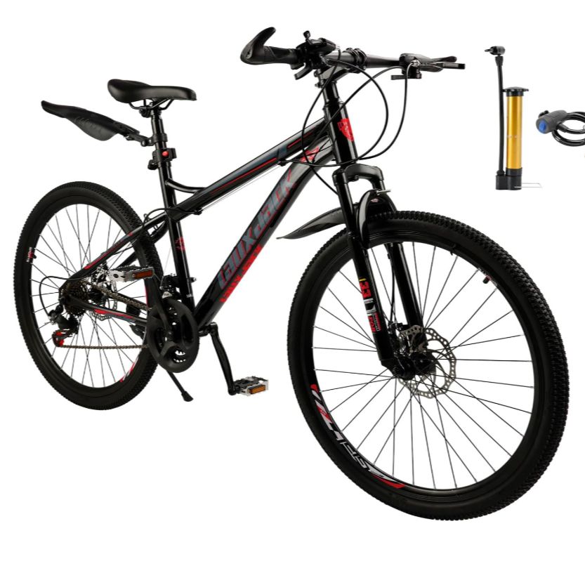 Artudatech マウンテンバイク 自転車 21段変速 レッド 15,000円