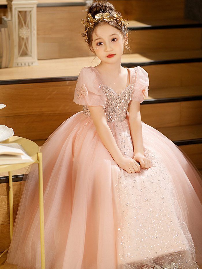子供 ドレス こども 子供ドレス 発表会 ドレス 結婚式 フラワーガール ピンク ロングドレス 豪華 シンプル 上品 中学生 高校生 子ども キッズ ドレス 発表会 子供ワンピース ジュニアドレス 女の子 撮影 七五三 ワン#ohdel