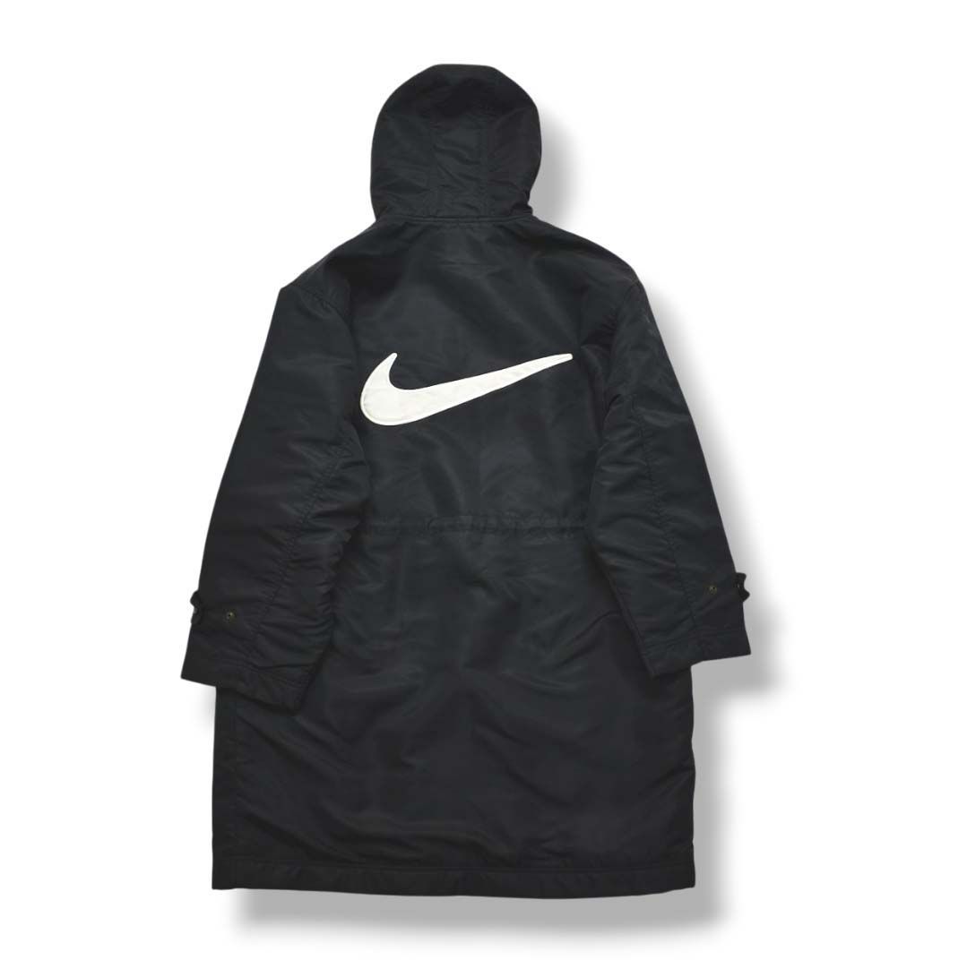 90s ヴィンテージ 銀タグ ナイキ NIKE ベンチ コート ナイロン ロング 