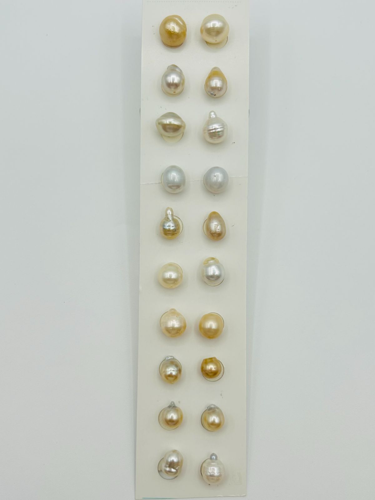 【まとめ買いがお得！】真珠 南洋 白蝶 パール ルース 8.9～12.9㎜UP 20PCS 貫通珠 South Sea Pearl