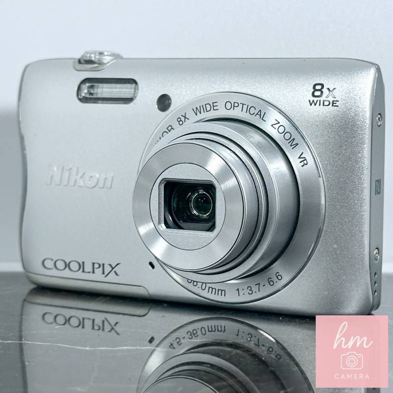 Nikon COOLPIX S3700 シルバー 2005万画素 光学8倍ズーム 広角25mm Wi-Fi NFC ベストフェイスモード コンパクトデジタルカメラ ニコン クールピクス