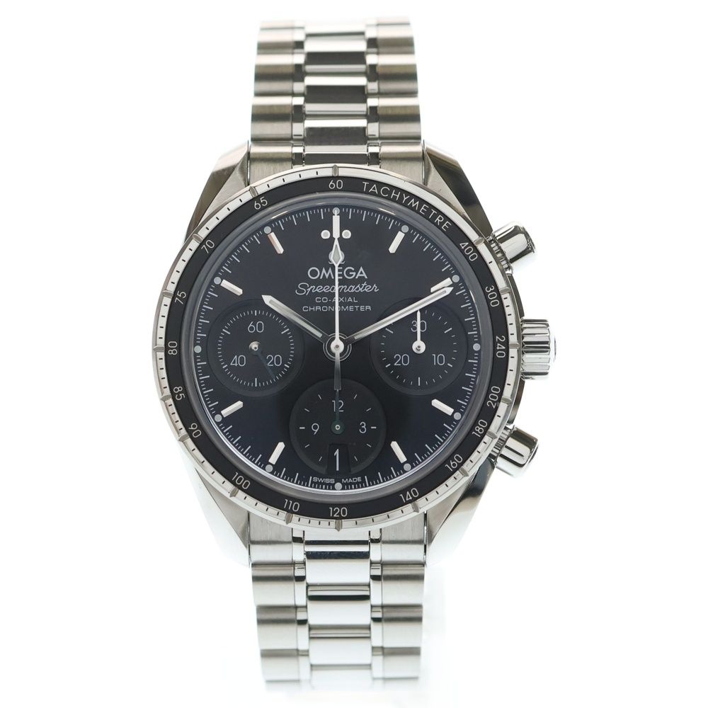 OMEGA (オメガ) スピードマスター コーアクシャル クロノグラフ 黒文字盤 自動巻き 腕時計 シルバー 324.30.38.50.01.001