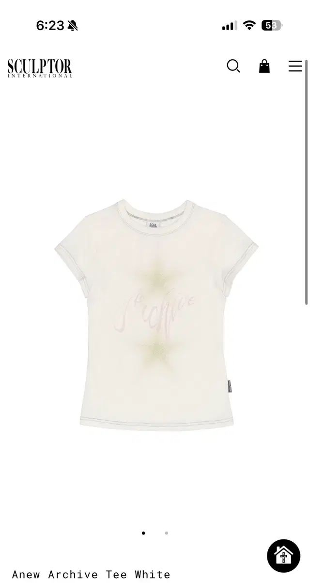 sculptor Anew Archive Tee White