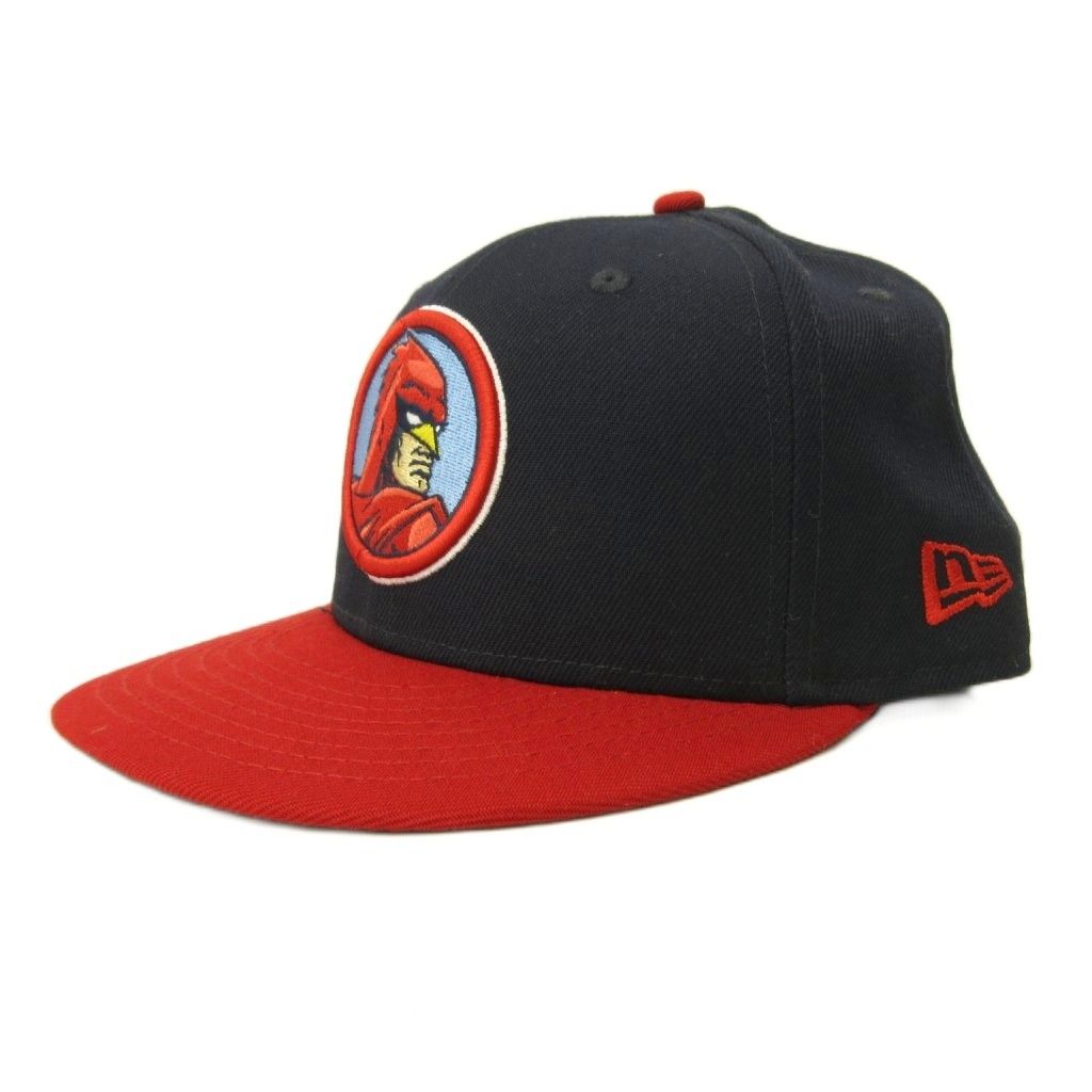 ニューエラ NEW ERA × マーベル Marvel コラボ 59FIFTY MLB メジャーリーグ メンフィスレッドバーズ ロゴ 刺繍 7 5/8 60.6cm 黒 ブラック 0520