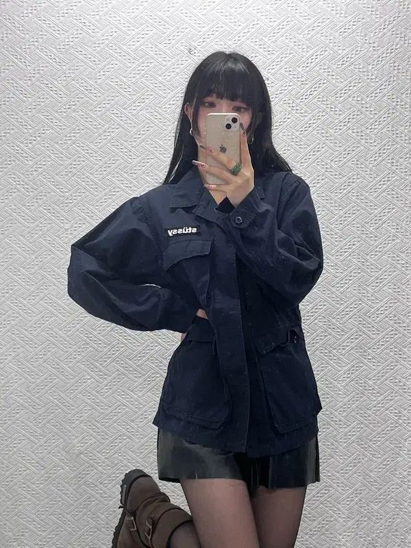 STUSSY オールドスクール レトロ テックウェア トラッカー チョア ウォーク ジャケット C11653
