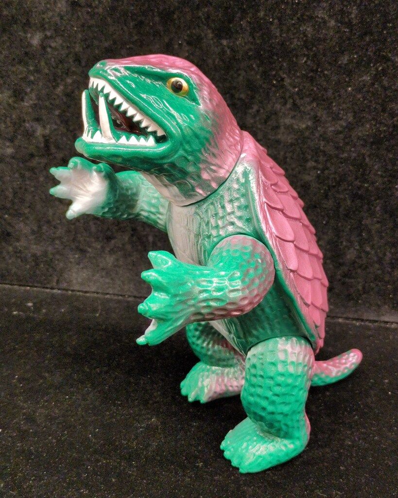 マルサン 復刻/日東の怪獣シリーズ ガメラ(緑成形/紫メタ&白スプレー