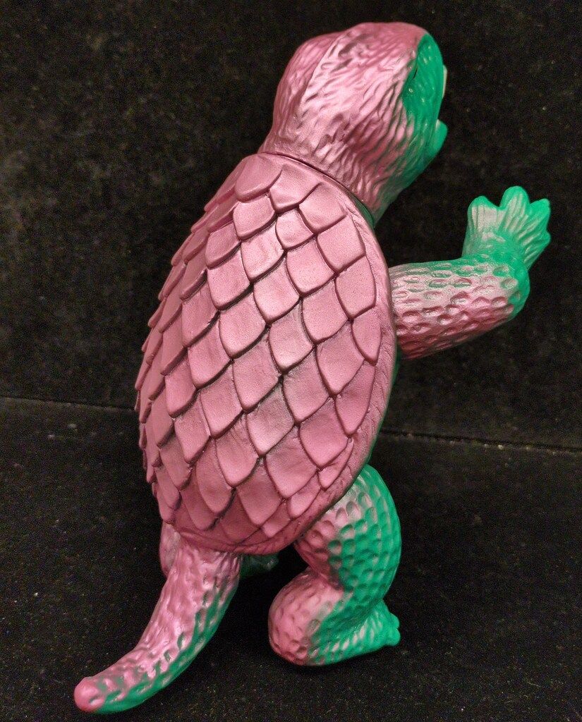 マルサン 復刻/日東の怪獣シリーズ ガメラ(緑成形/紫メタ&白スプレー