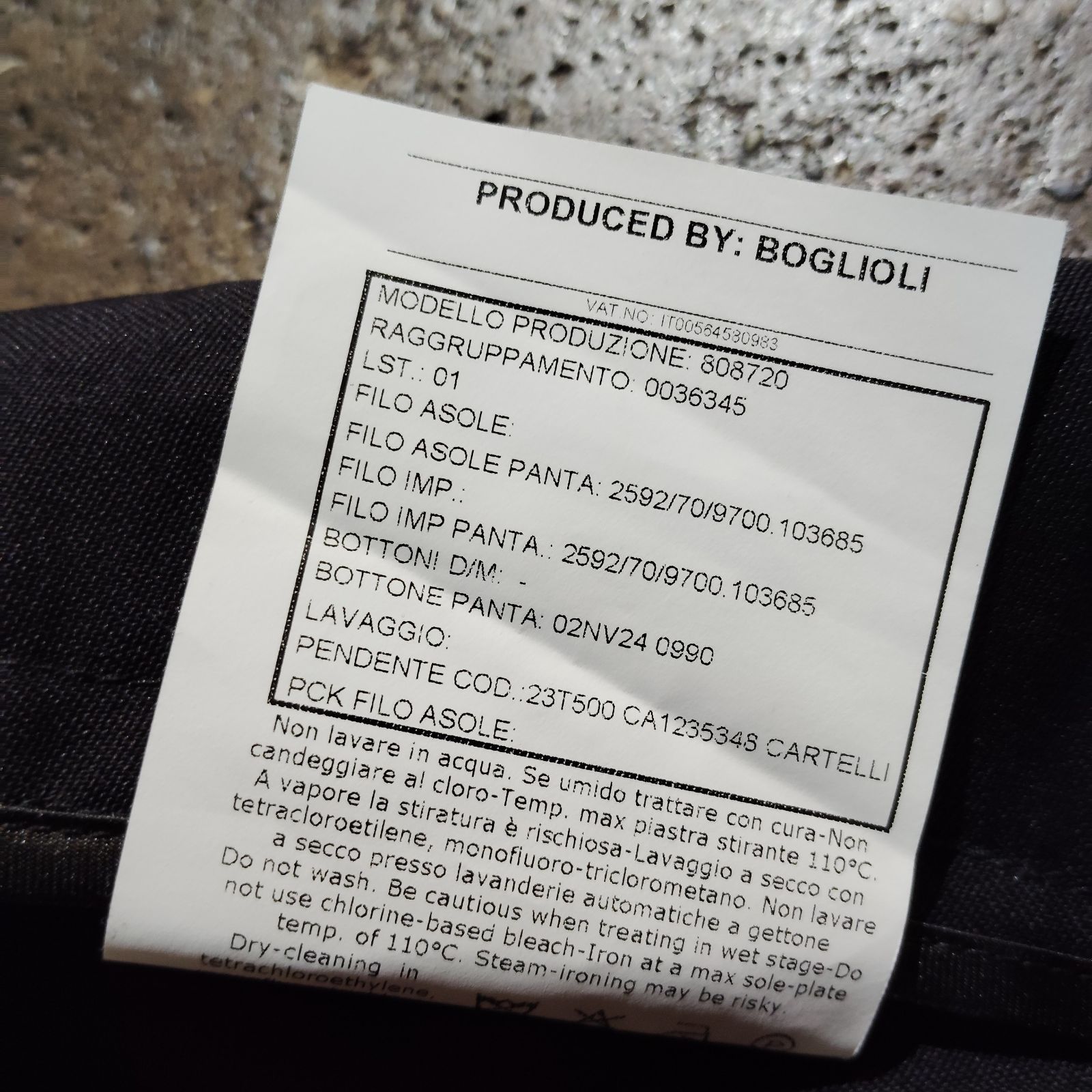 BOGLIOLI ツーインプリーツシンチバックパンツ 48 ボリオリ スラックス