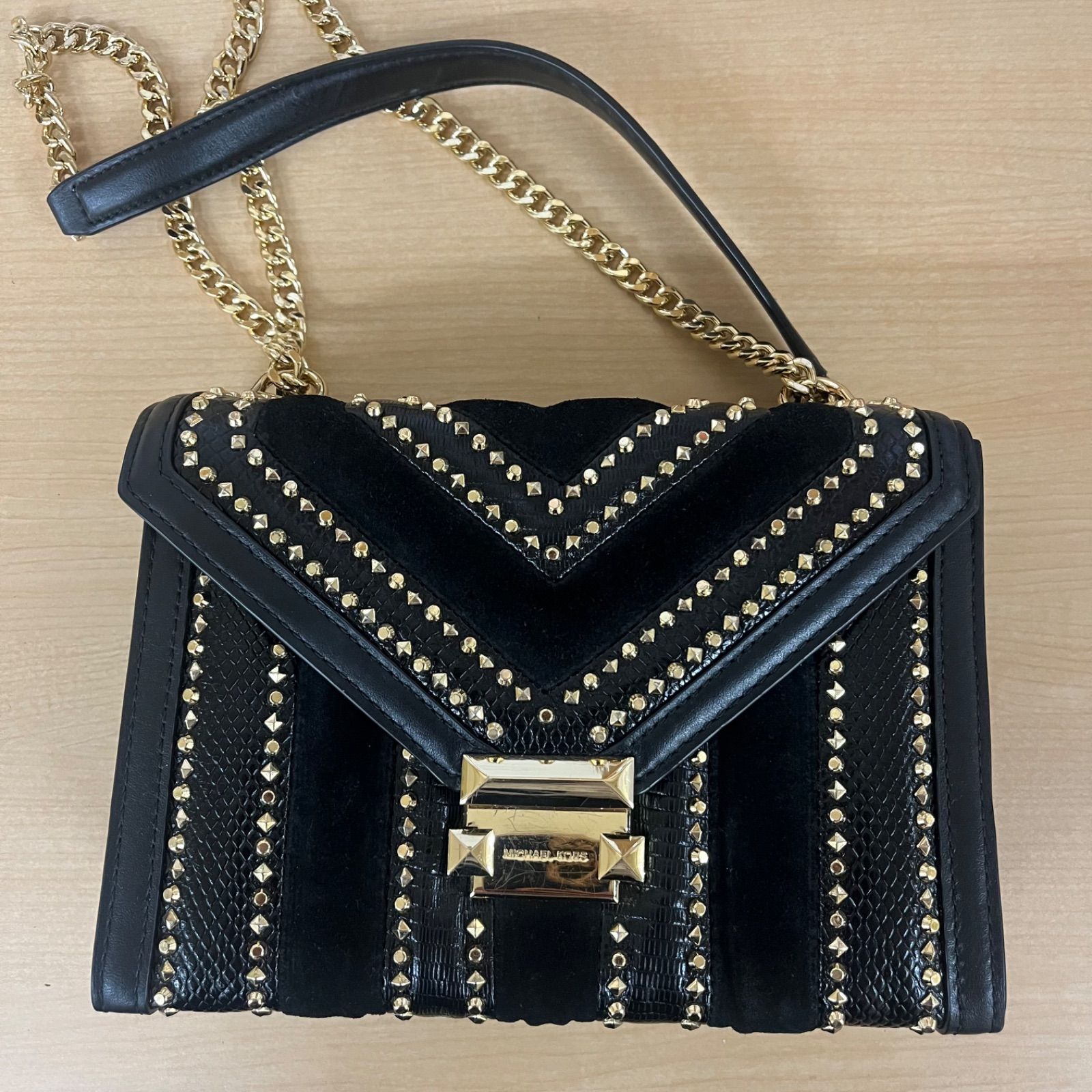 (i) MICHEAL KORS マイケルコース whitney ホイットニー ラージミックス メディア コンバーチブル ショルダーバッグ/7182