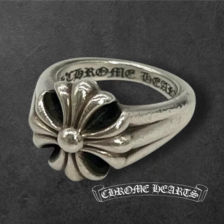 Chrome Hearts クロムハーツ CUTOUT CH PLS SML スモールカットアウトプラス リング 指輪 アクセサリー ショルダー 925 9.5号 ★美品★★ギャラ★