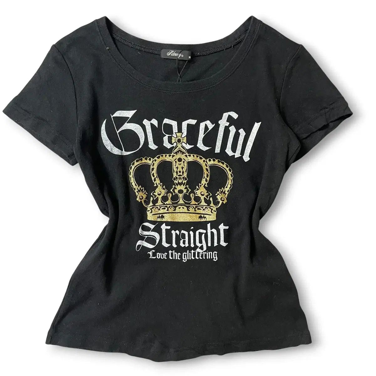 JPN 日本 ヴィンテージ GOLD クラウン 半袖 Tシャツ M