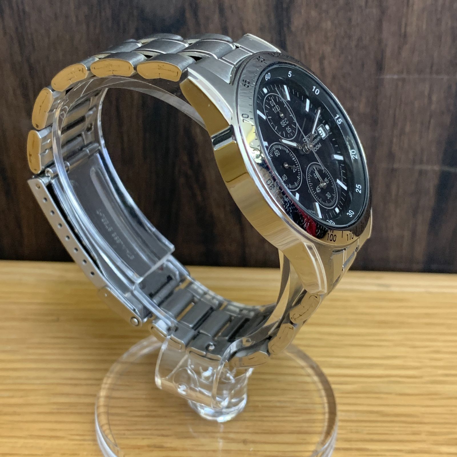 稼働品】SEIKO セイコー クロノグラフ SND367PC 海外モデル 逆輸入 