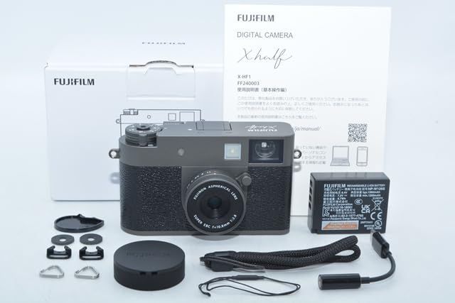 1050★新品級・ショット数1回★FUJIFILM X-half チャコールシルバー