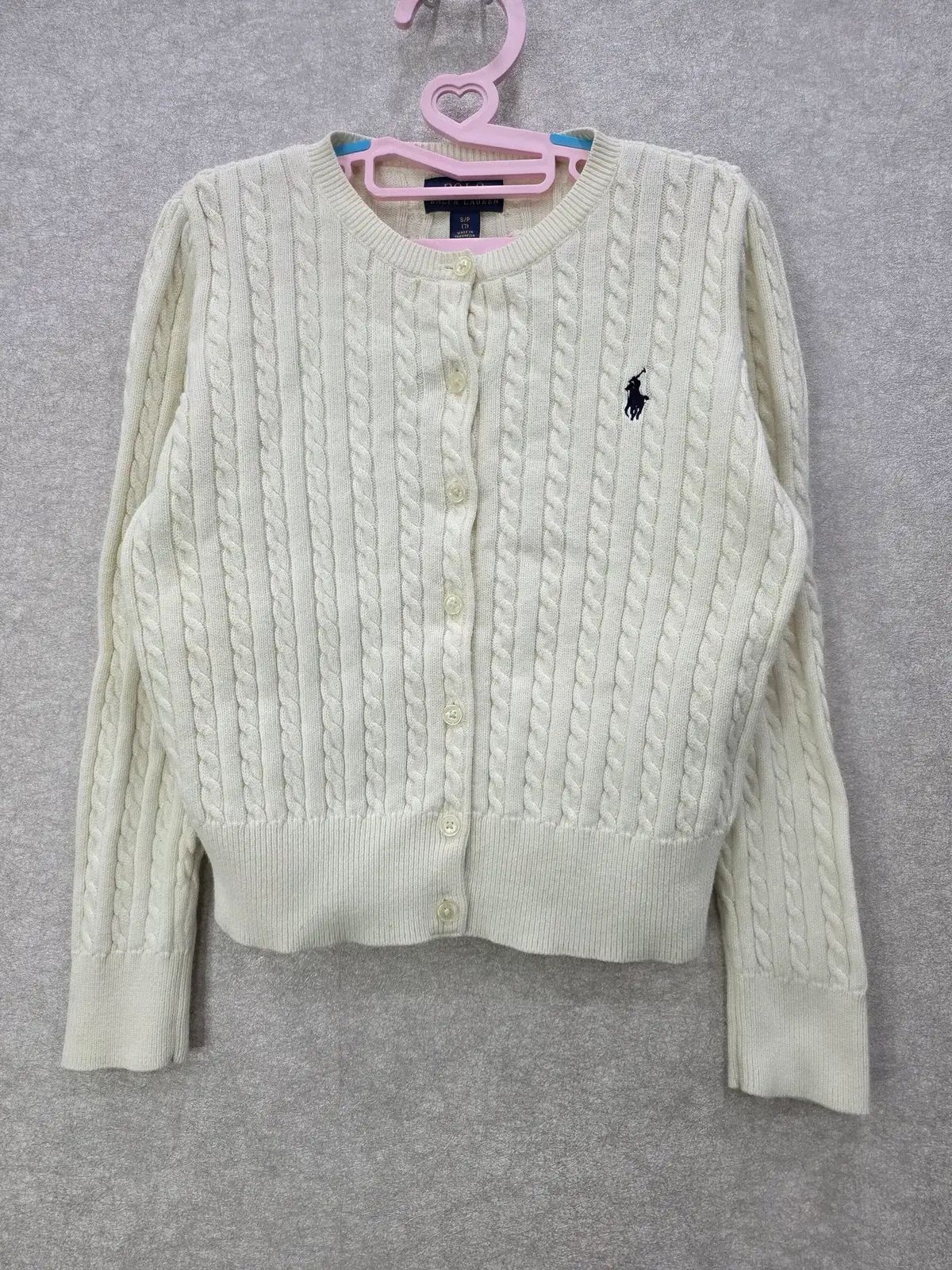 ポロラルフローレン ケーブルニット カーディガン 7Y POLO RALPH LAUREN
