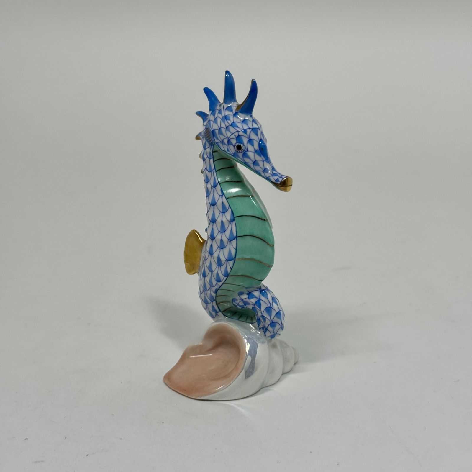 HEREND ヘレンド フィッシュネット「タツノオトシゴ」フィギュリン