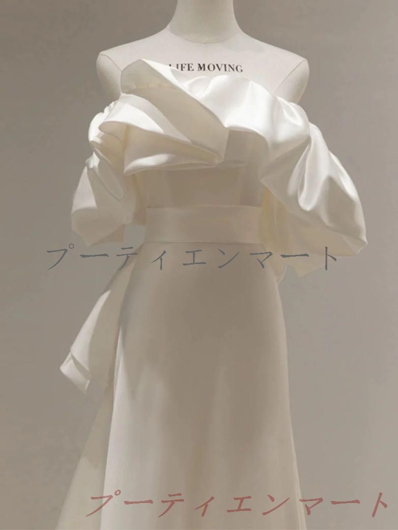 人気商品胸元ボリューム魅力的エンパイアドレス 結婚式用vs520