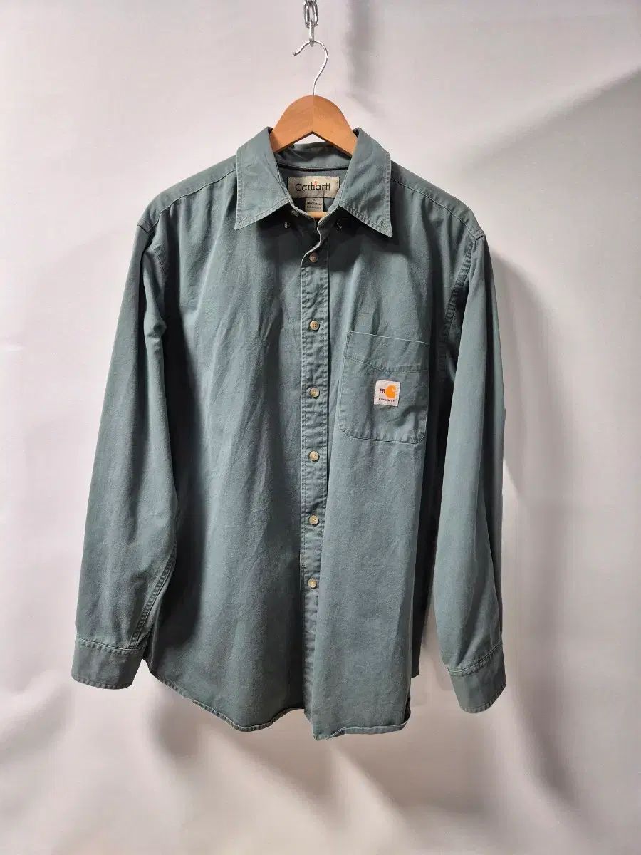 *送料無料※メルカリshop取引では対象外* Carhartt カーハート FR ウォーク シャツ Lサイズ ブルーグリーン
