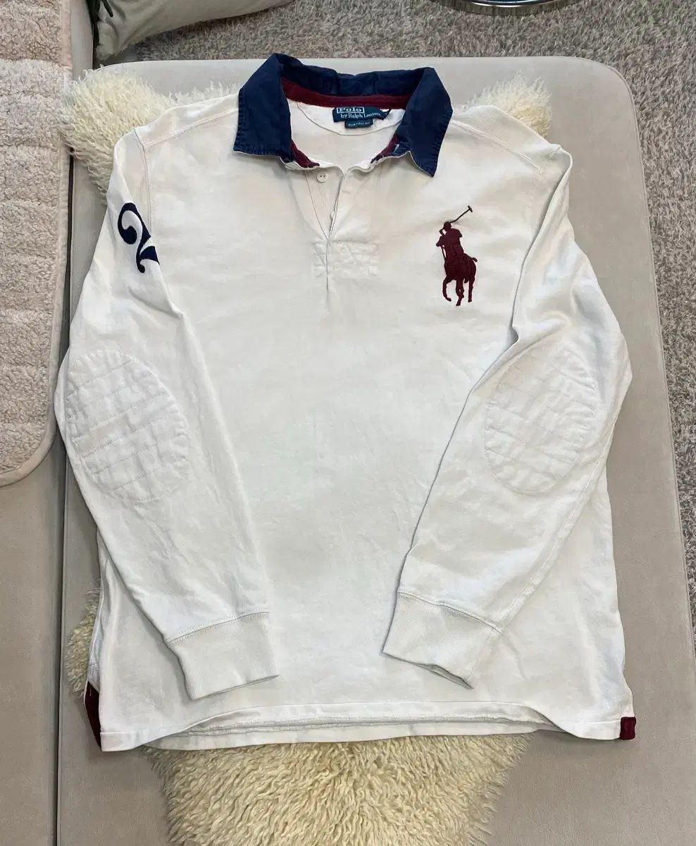 ポロラルフローレン ビックポニー 長袖 カラーTシャツ ラグビーシャツ XL