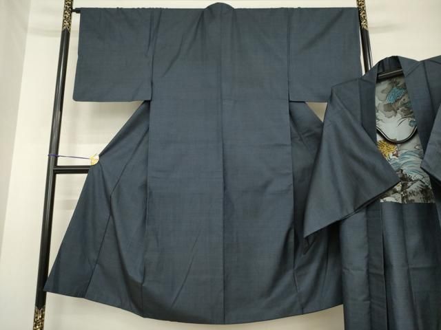 平和屋着物●男性　本場大島紬　アンサンブル　100亀甲　総詰め　正絹　逸品　AABH3297ck