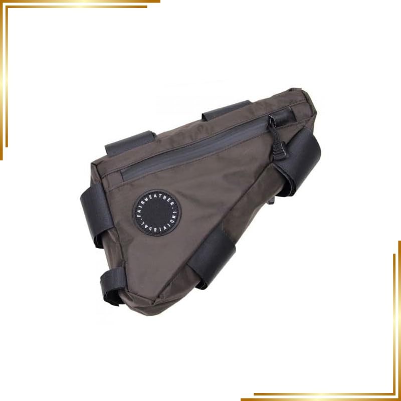 【新品】 日本製 FAIRWEATHER フェアウェザー corner bag コーナーバッグ 自転車用 三角バッグ コンパクト収納 防水 軽量 バック 小物ケース ツーリング サイクリング (ブラウン)