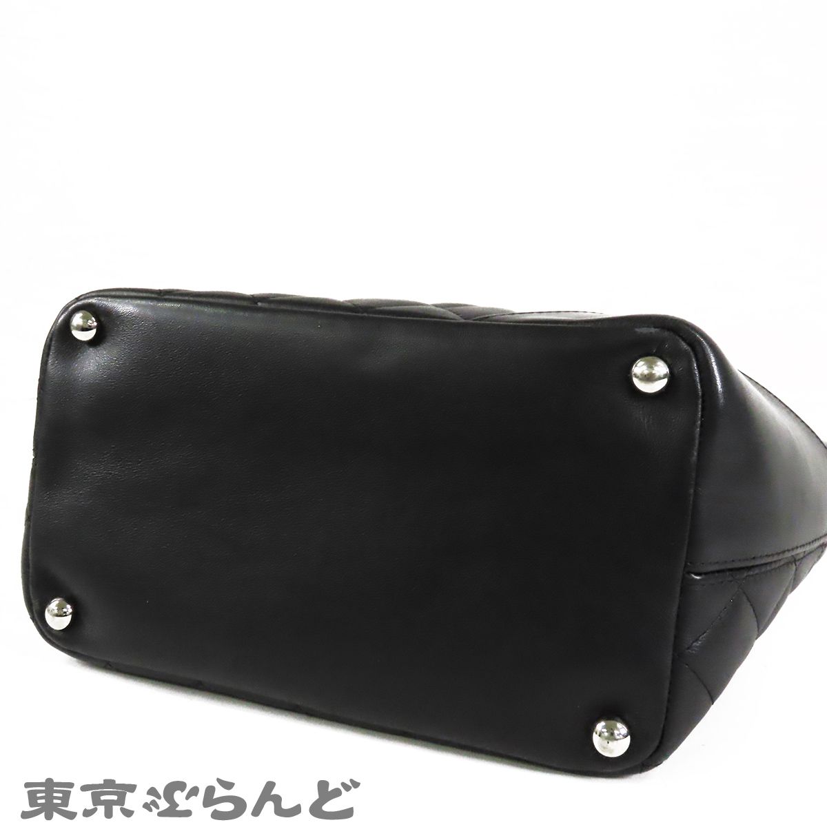 シャネル CHANEL カンボンライン トート スモール A25166 ブラックx