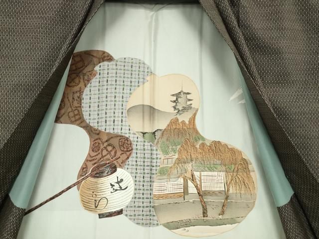 平和屋着物○男性 本場大島紬 アンサンブル 亀甲絣 正絹 逸品