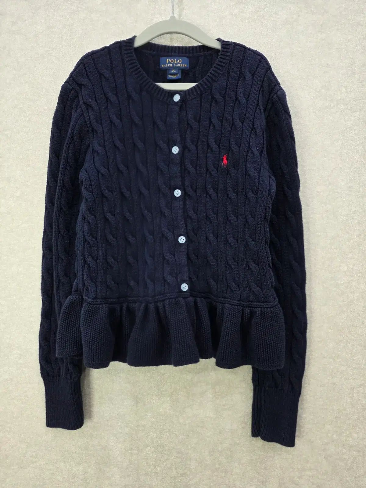 ポロ ラルフローレン ケーブル フリル カーディガン 8-10Y POLO RALPH LAUR