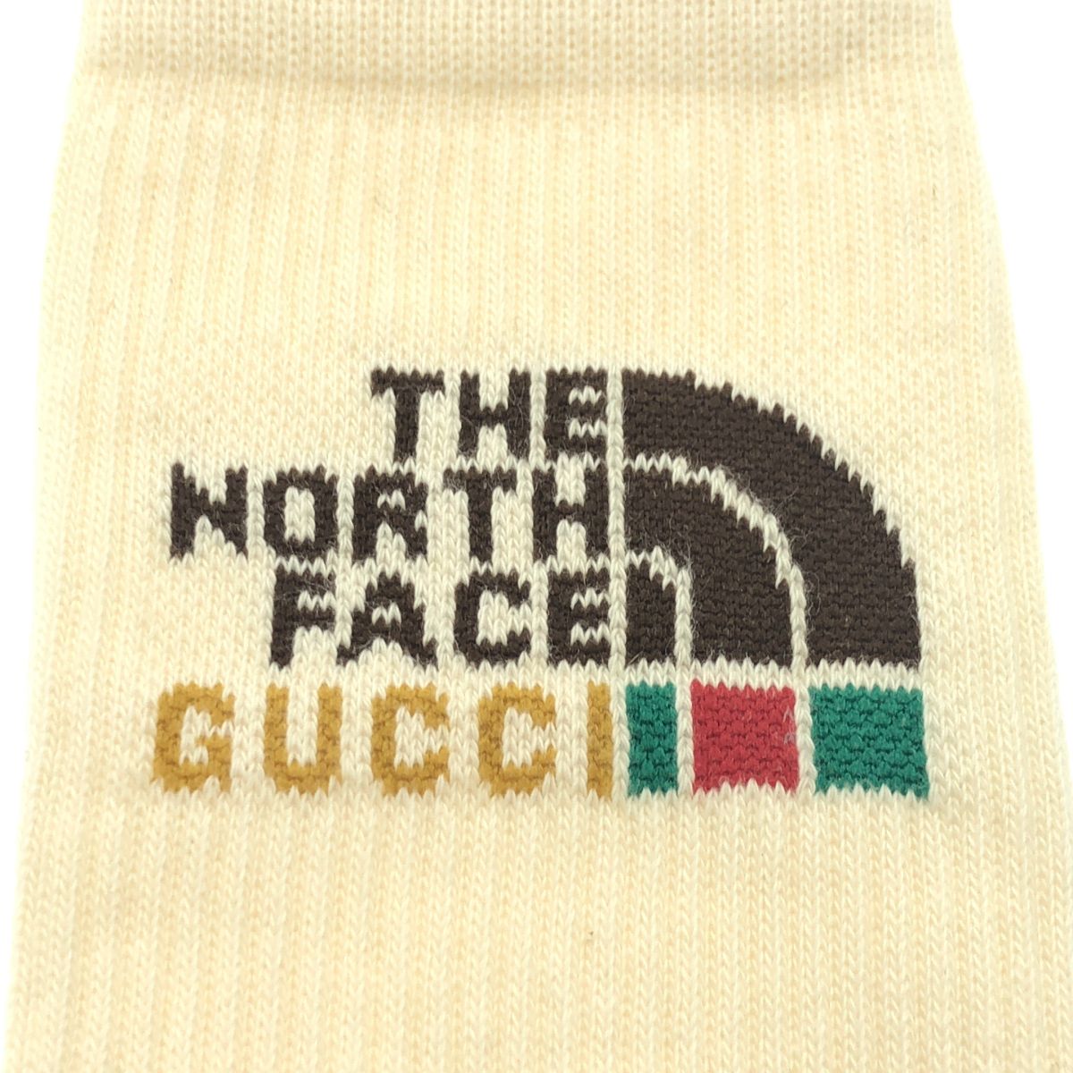 GUCCI ×THE NORTH FACE⭐️ソックス　新品未使用　メンズ　M GUCCI×THE NORTH FACE グッチ ノースフェイス ロゴ ソックス 靴下