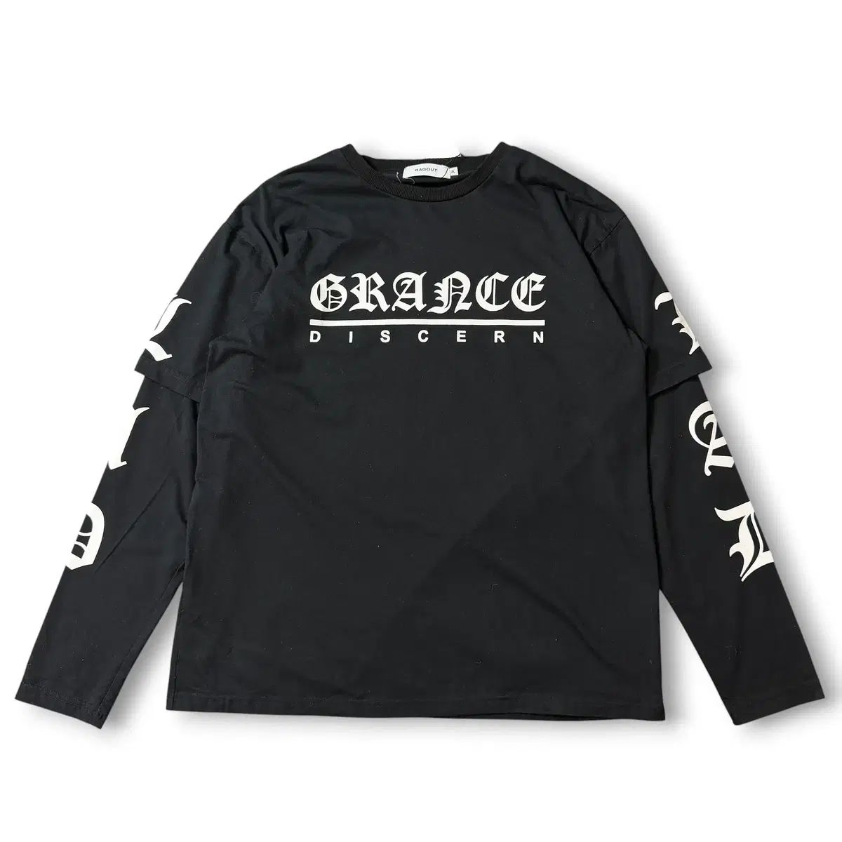 JPN 래그아웃 レタリング グラフィック ロングスリーブ 2XL