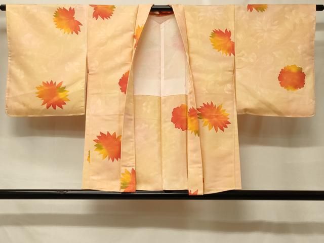 平和屋着物＃羽織　地紋起こし　舞花文　正絹　逸品　未使用　CABF8970in