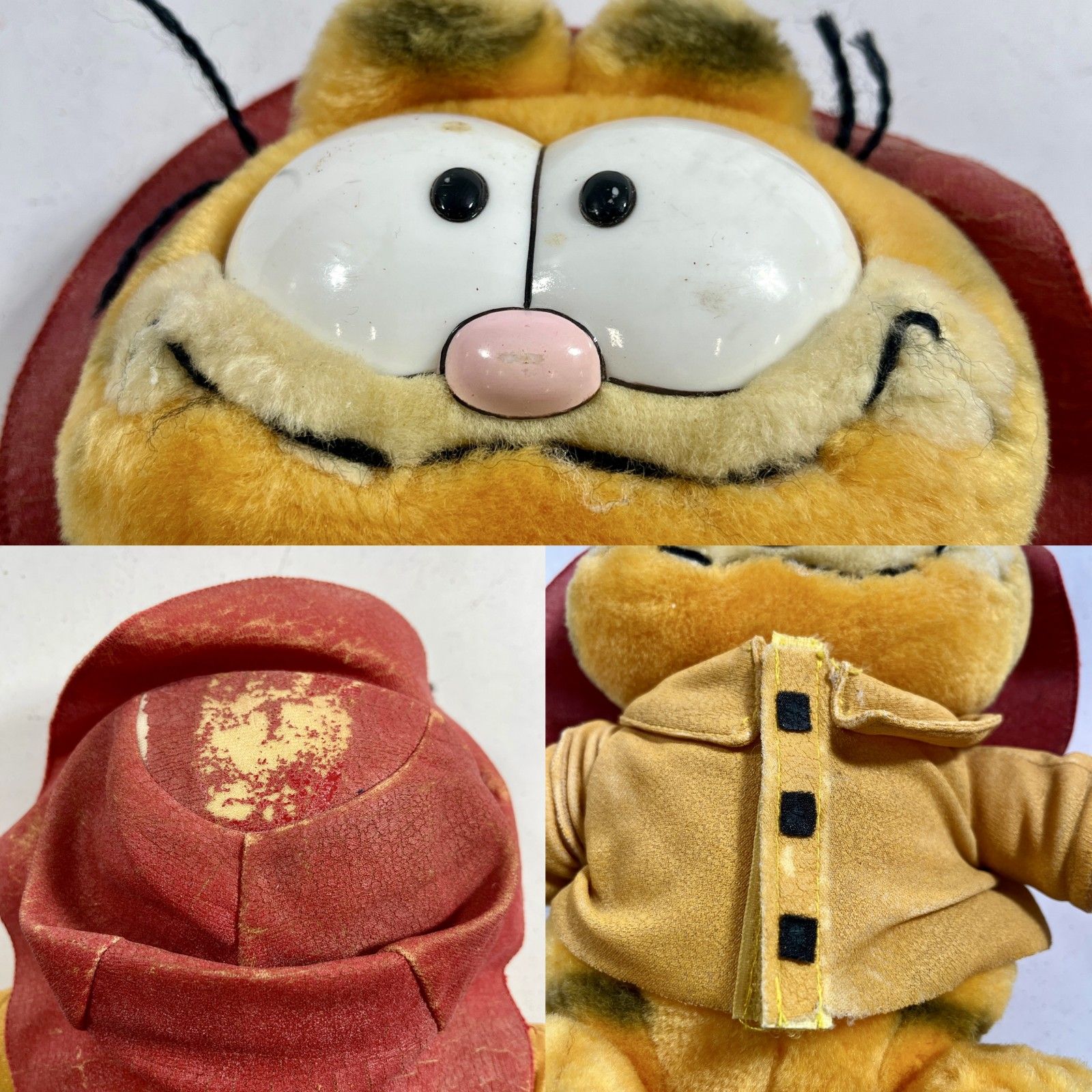 ☆ 希少 レア GARFIELD ガーフィールド 消防士 レトロぬいぐるみ