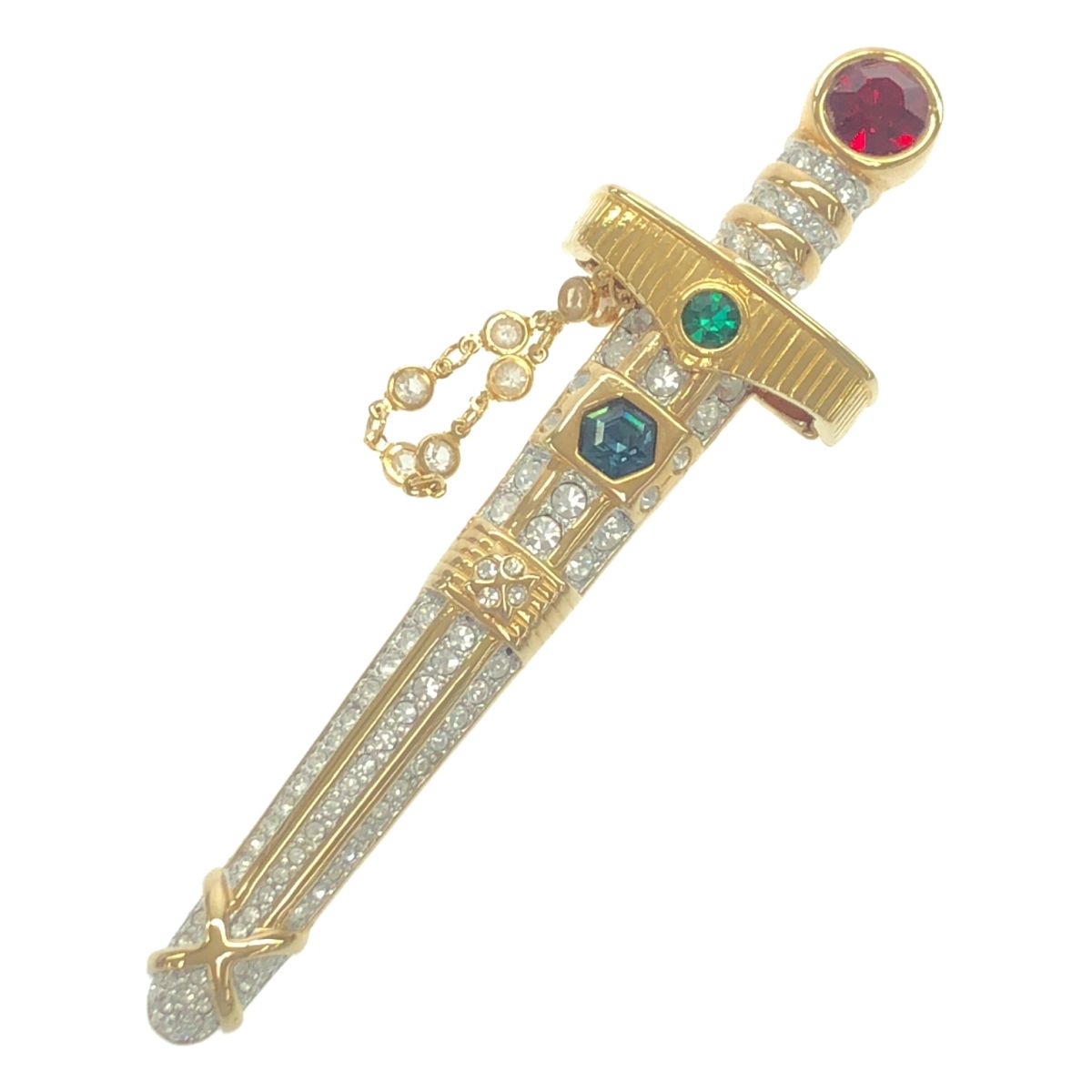 SWAROVSKI スワロフスキー ヴィンテージ ソードモチーフブローチ ミックス