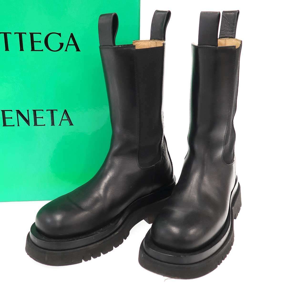 BOTTEGA VENETA ボッテガヴェネタ Lug Boots ロングラグブーツ ブラック 36