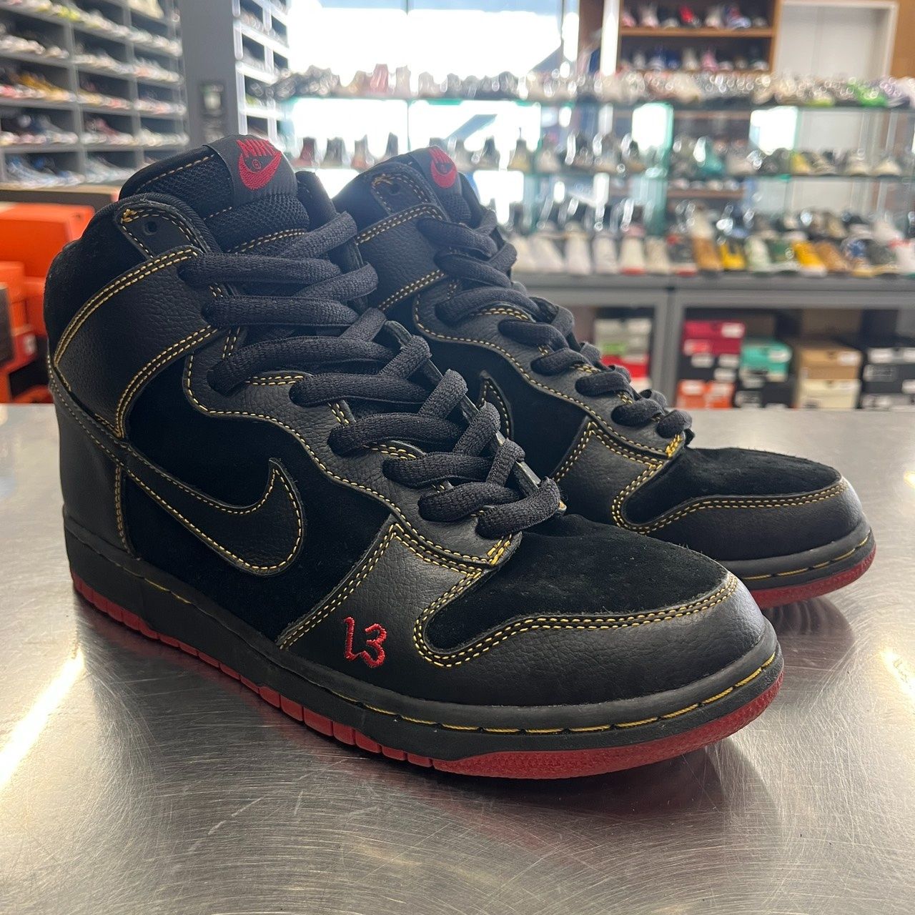 【US9】 NIKE SB DUNK HIGH PRO SB Unlucky 305050-001 【中古】