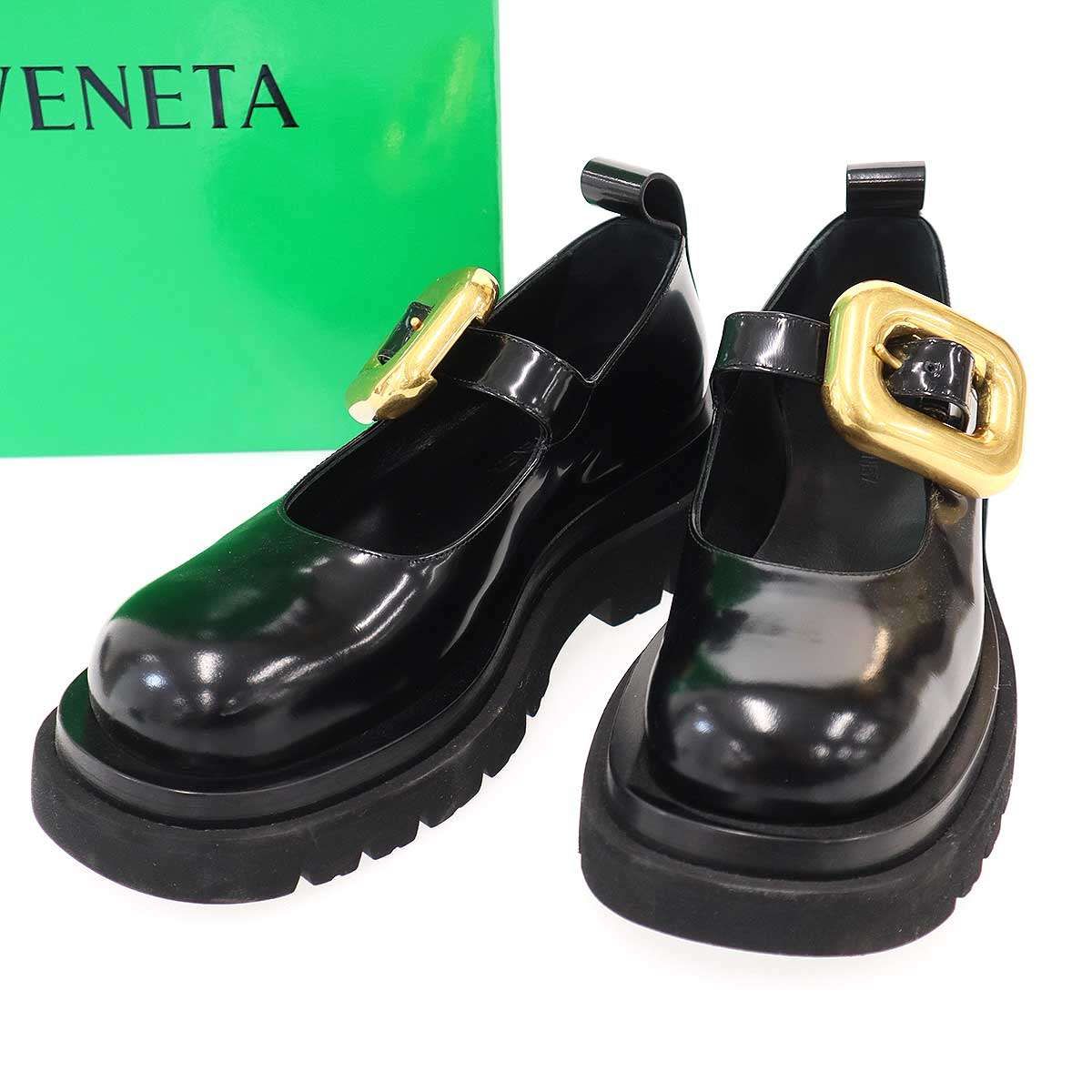 BOTTEGA VENETA ラグ メリージェーン BOTTEGA VENETA ボッテガヴェネタ ラグ メリージェーン バックルレザー