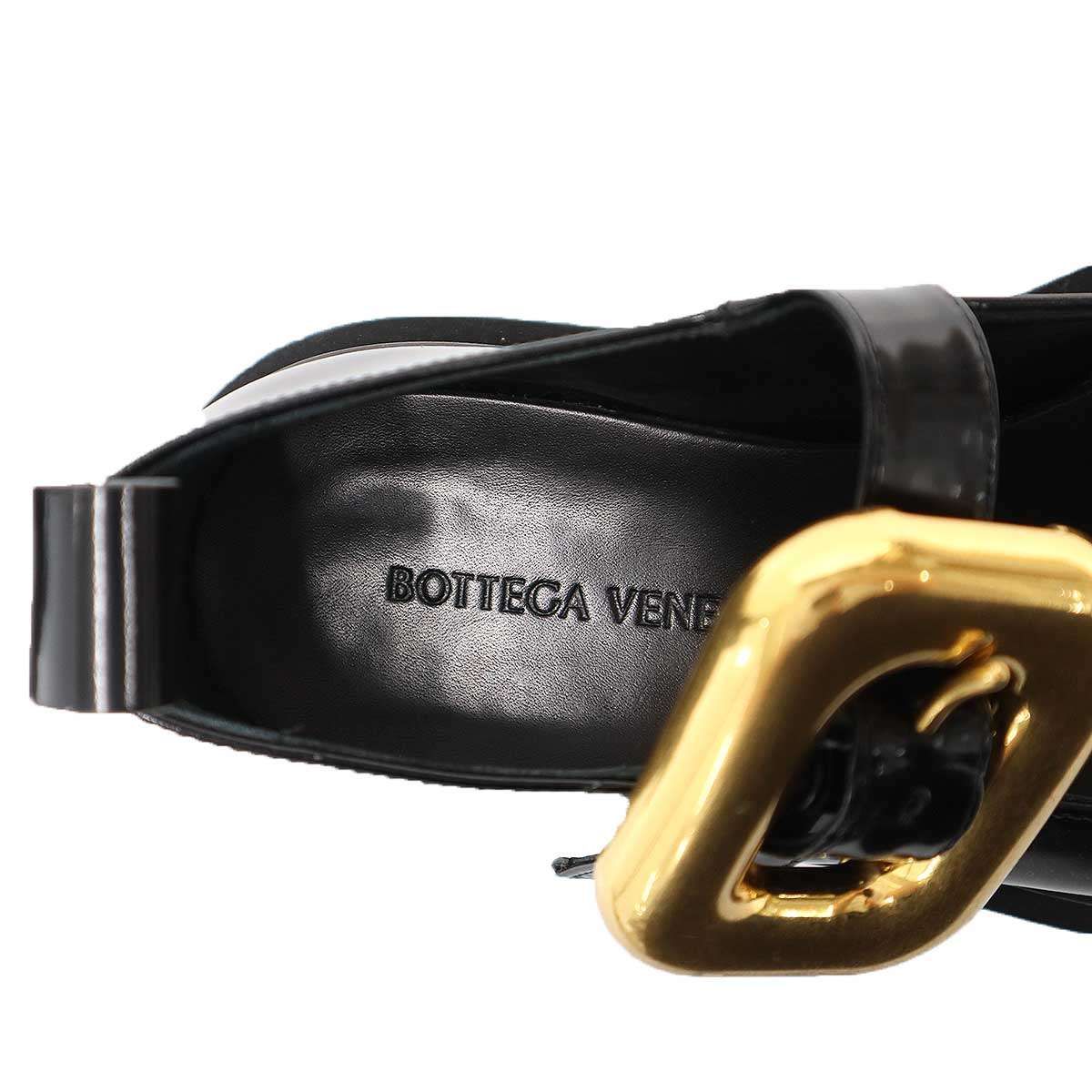 BOTTEGA VENETA ボッテガヴェネタ ラグ メリージェーン バックルレザー