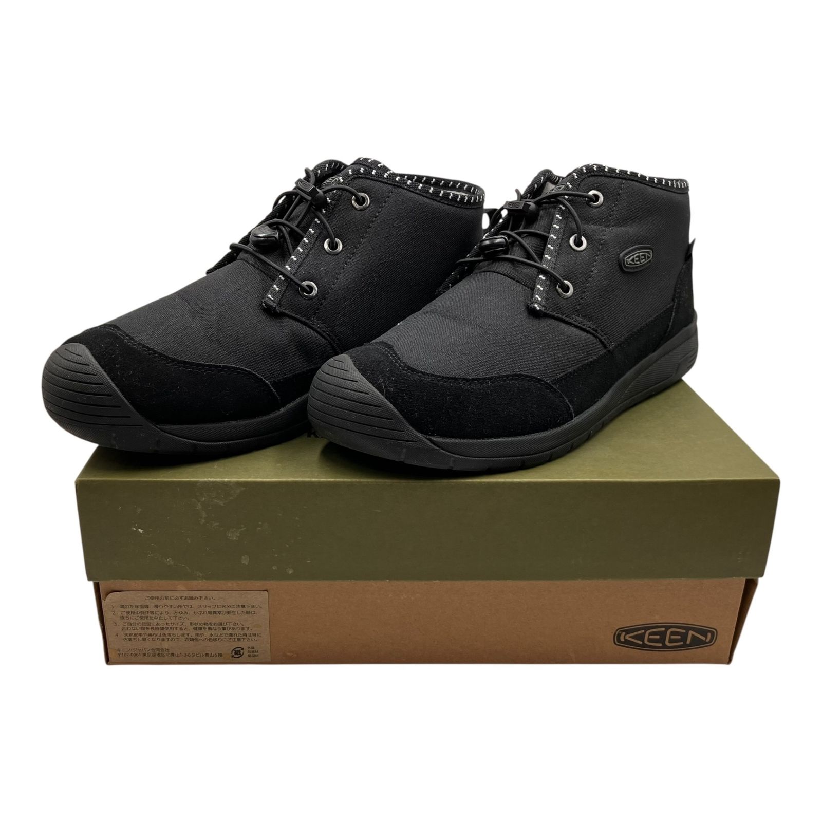 ■KEEN HOODCHUKKA WP 1025480 ブラック 27.5cm メンズ 防水 チャッカブーツ シューズ キーン 黒 箱付き2543222,2543222