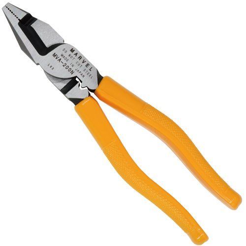 マーベル MARVEL VAペンチ MVA-200N 切断能力：φ2.6mm×3心(VVFケーブル)、φ3.2mm(銅線)、22mm2(φ9.2mm)(IV線) 電工 ペンチ 電設 工具
