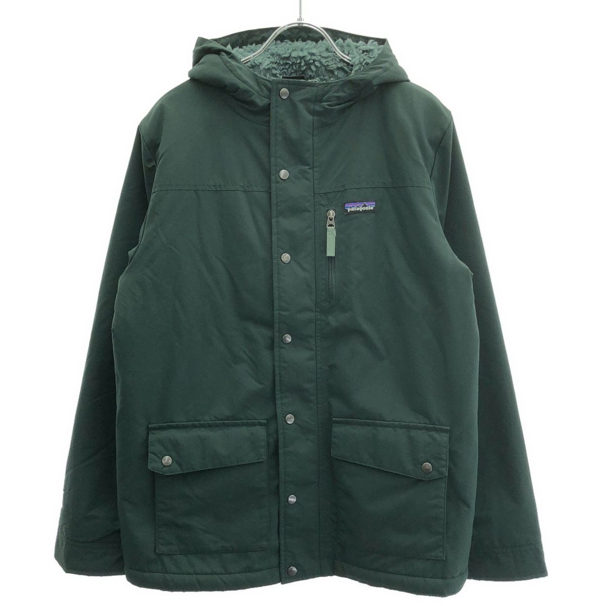Patagonia パタゴニア キッズ/ボーイズ 裏ボアナイロンジャケット 68460FA23 グリーン XXL