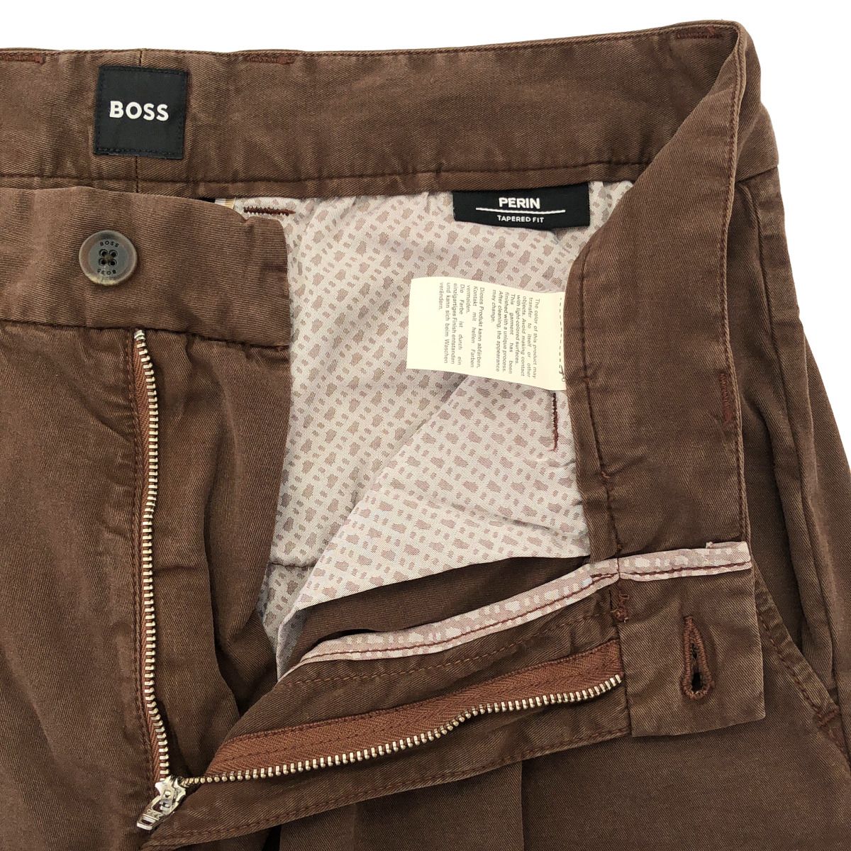 HUGO BOSS ヒューゴ ボス テーパードフィットパンツ 50538059 ブラウン 46
